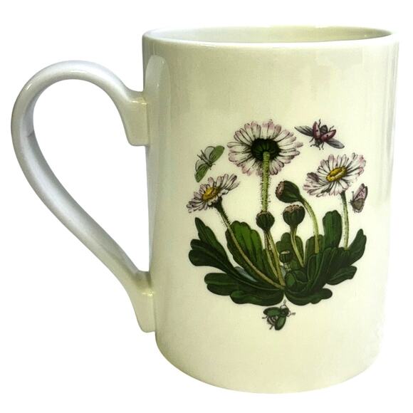 Portmeirion Vintage Botanic Garden England 'Daisy' Back Strap Handle Mug Set 8 - Picture 4 of 7